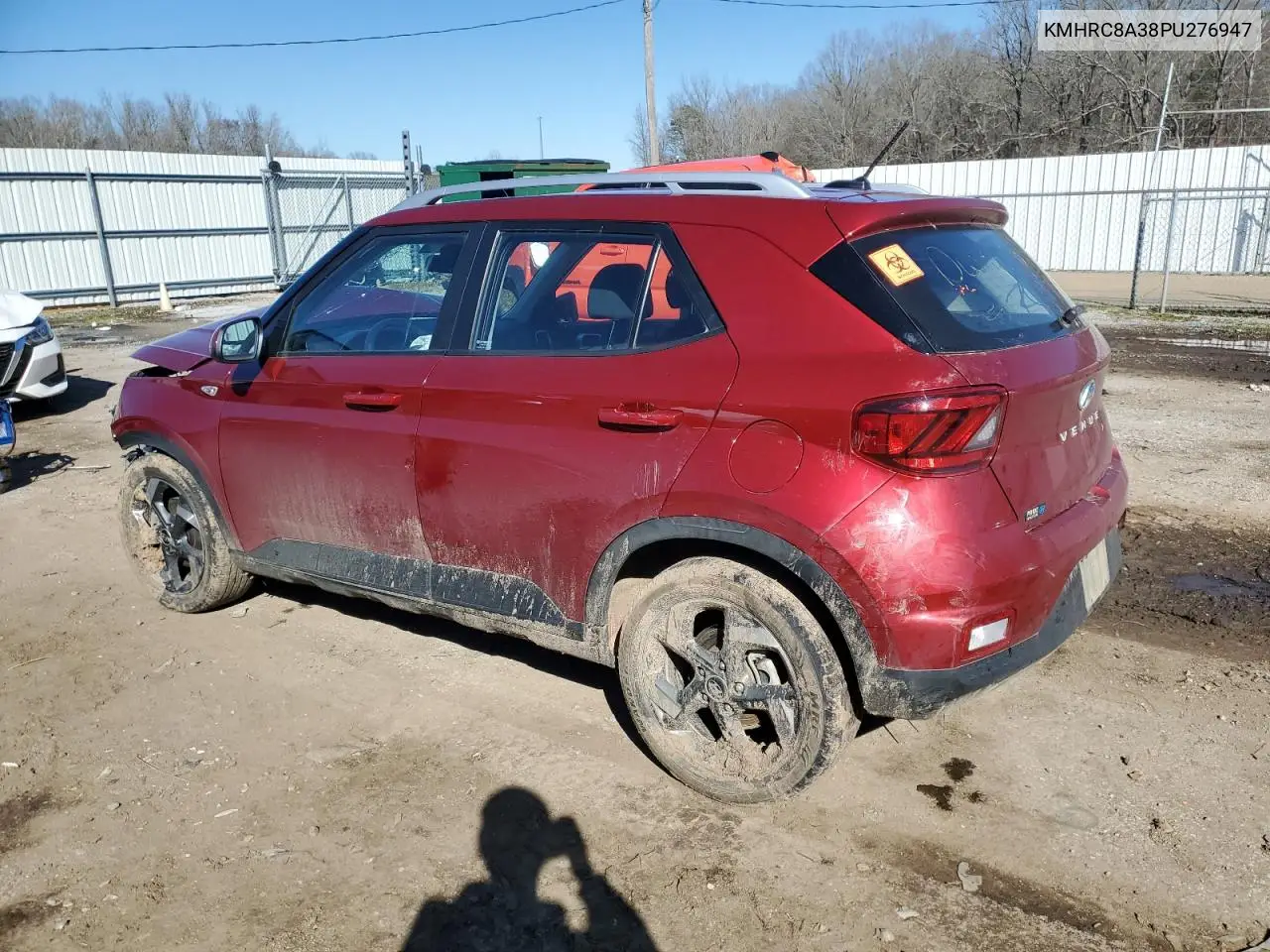 2023 Hyundai Venue Sel VIN: KMHRC8A38PU276947 Lot: 45894275