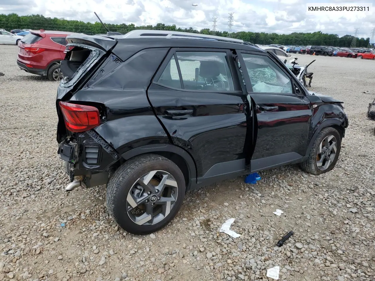 2023 Hyundai Venue Sel VIN: KMHRC8A33PU273311 Lot: 58660065