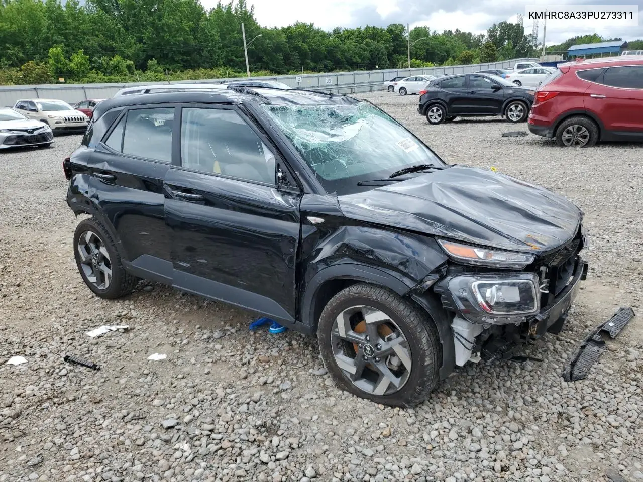 2023 Hyundai Venue Sel VIN: KMHRC8A33PU273311 Lot: 58660065