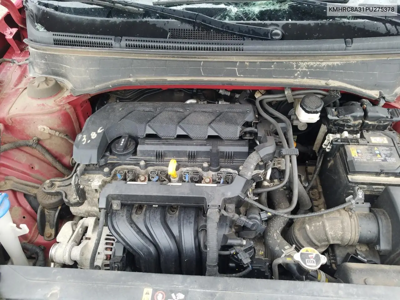2023 Hyundai Venue Sel VIN: KMHRC8A31PU275378 Lot: 62130535