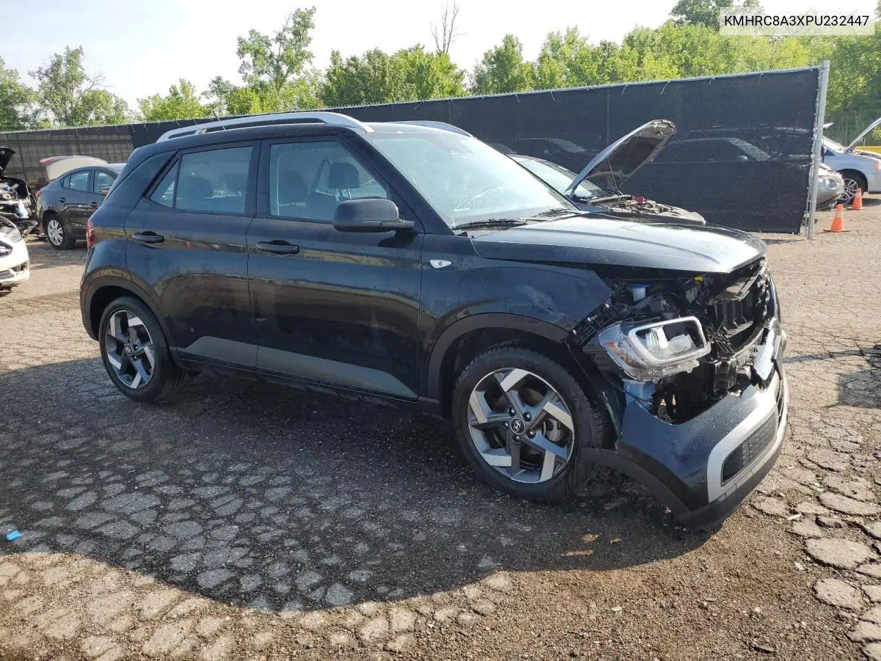 2023 Hyundai Venue Sel VIN: KMHRC8A3XPU232447 Lot: 62594075