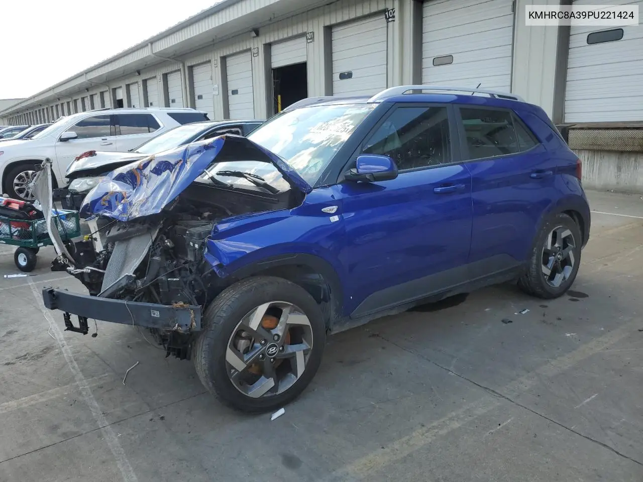 2023 Hyundai Venue Sel VIN: KMHRC8A39PU221424 Lot: 62883625