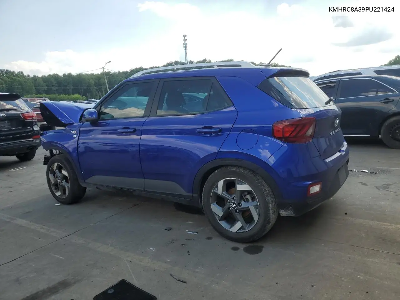 2023 Hyundai Venue Sel VIN: KMHRC8A39PU221424 Lot: 62883625