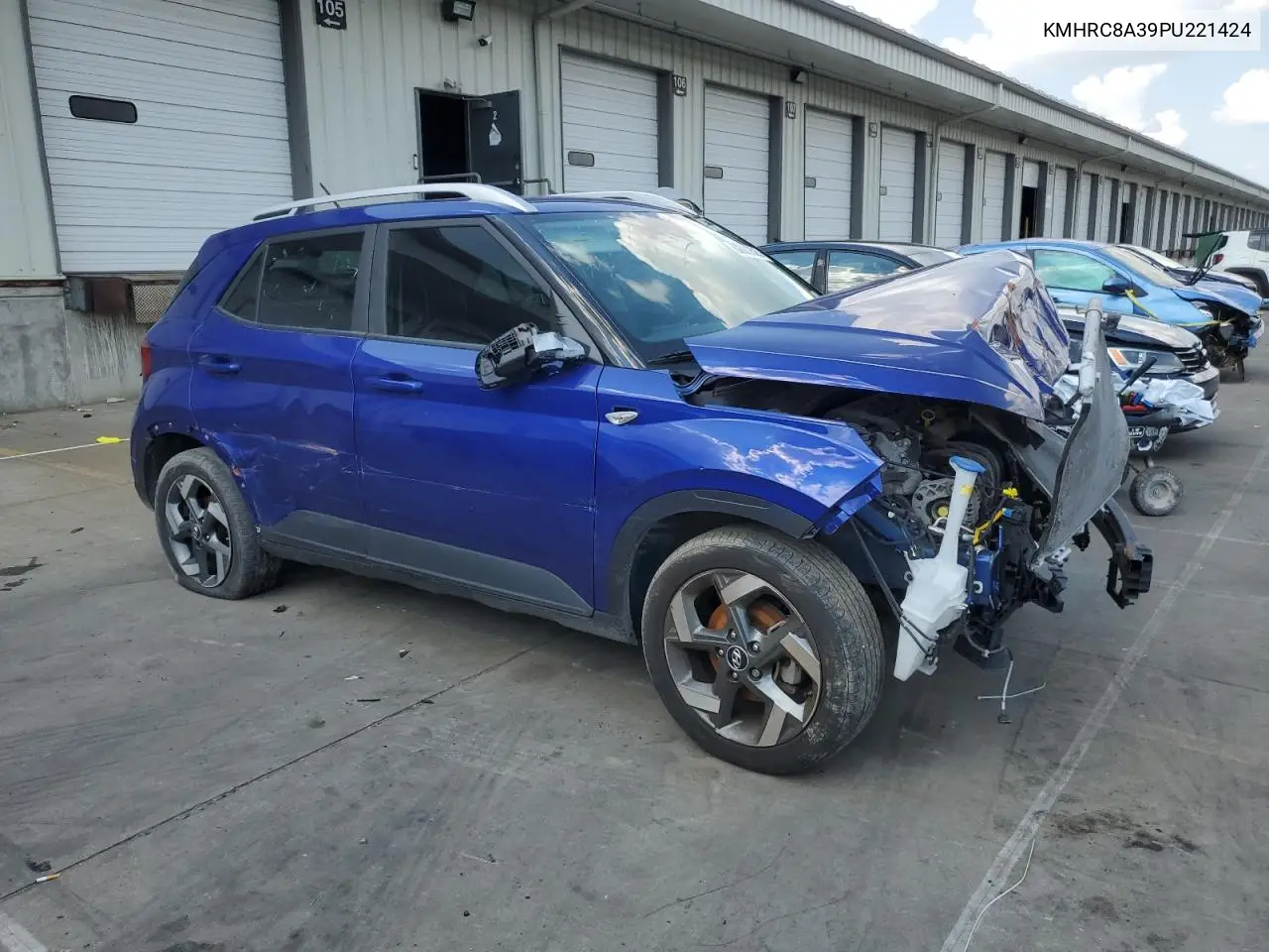2023 Hyundai Venue Sel VIN: KMHRC8A39PU221424 Lot: 62883625