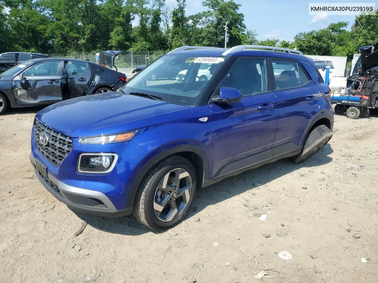 2023 Hyundai Venue Sel VIN: KMHRC8A30PU239195 Lot: 62968855