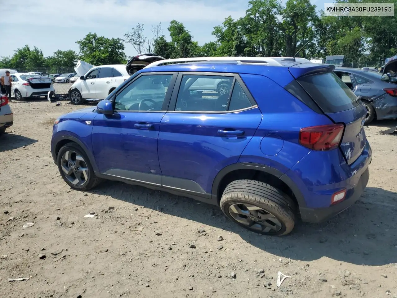 2023 Hyundai Venue Sel VIN: KMHRC8A30PU239195 Lot: 62968855