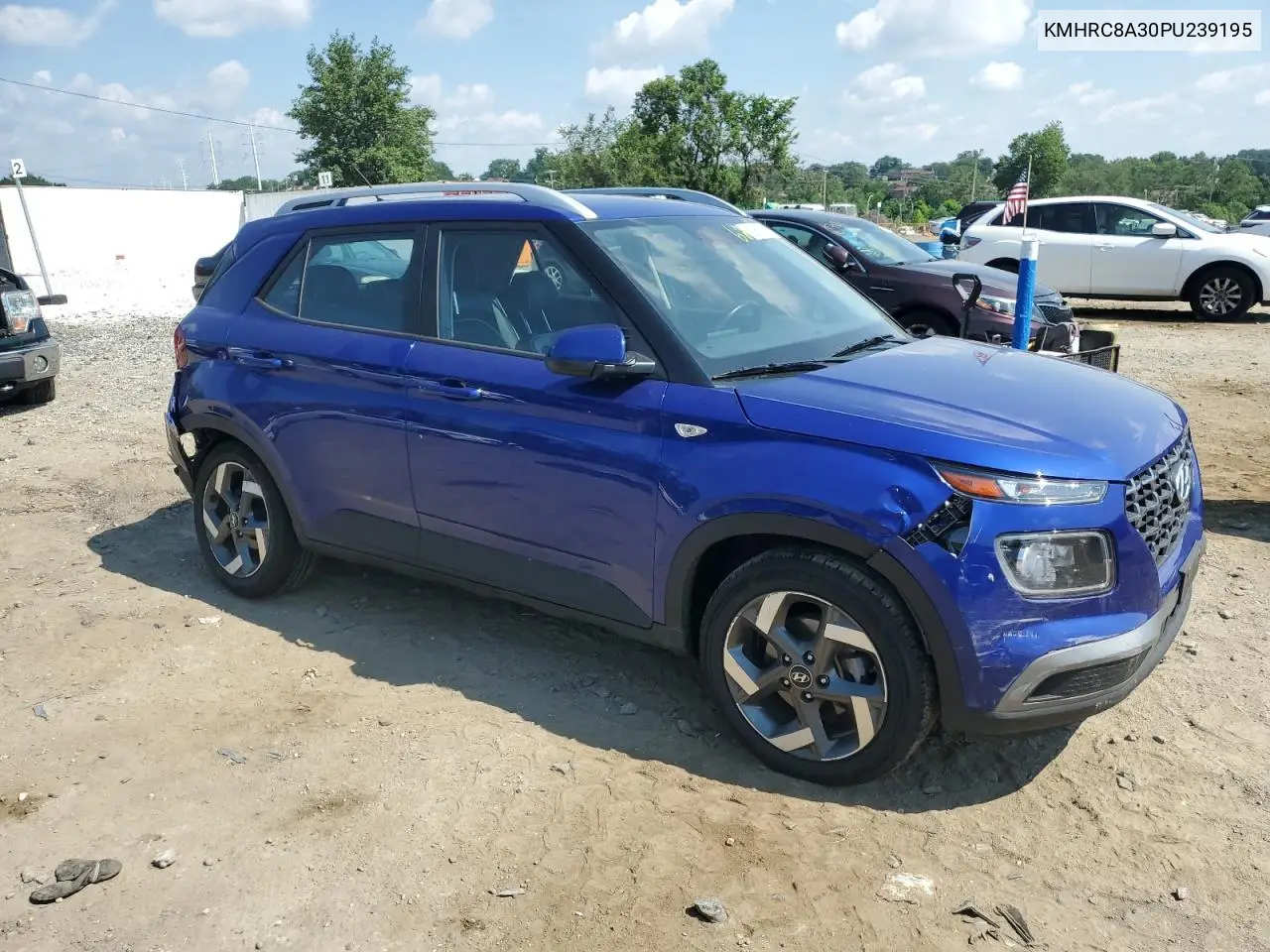 2023 Hyundai Venue Sel VIN: KMHRC8A30PU239195 Lot: 62968855
