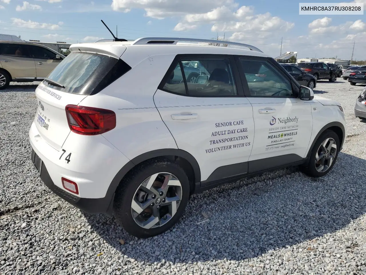 2024 Hyundai Venue Sel VIN: KMHRC8A37RU308208 Lot: 45903645