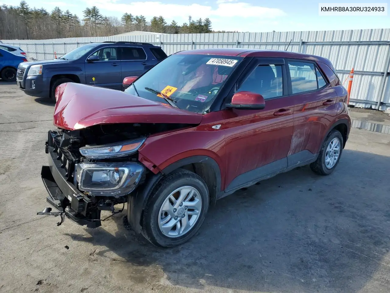 2024 Hyundai Venue Se VIN: KMHRB8A30RU324933 Lot: 47050945