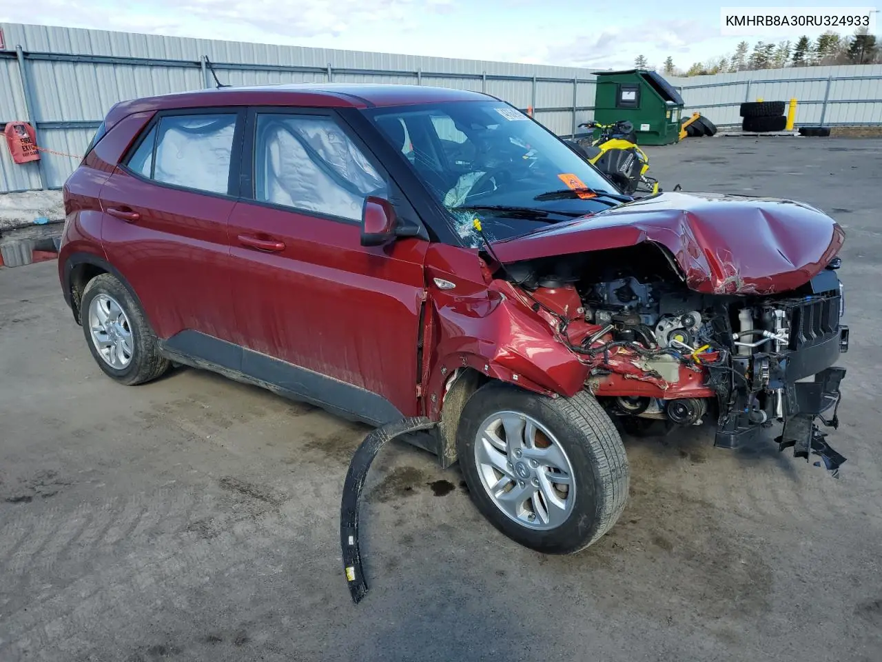 2024 Hyundai Venue Se VIN: KMHRB8A30RU324933 Lot: 47050945