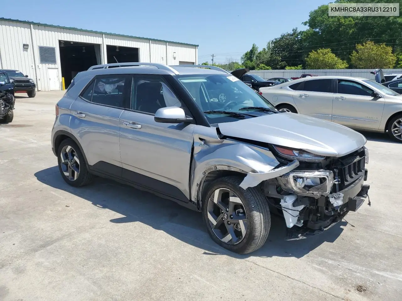 2024 Hyundai Venue Sel VIN: KMHRC8A33RU312210 Lot: 52495405