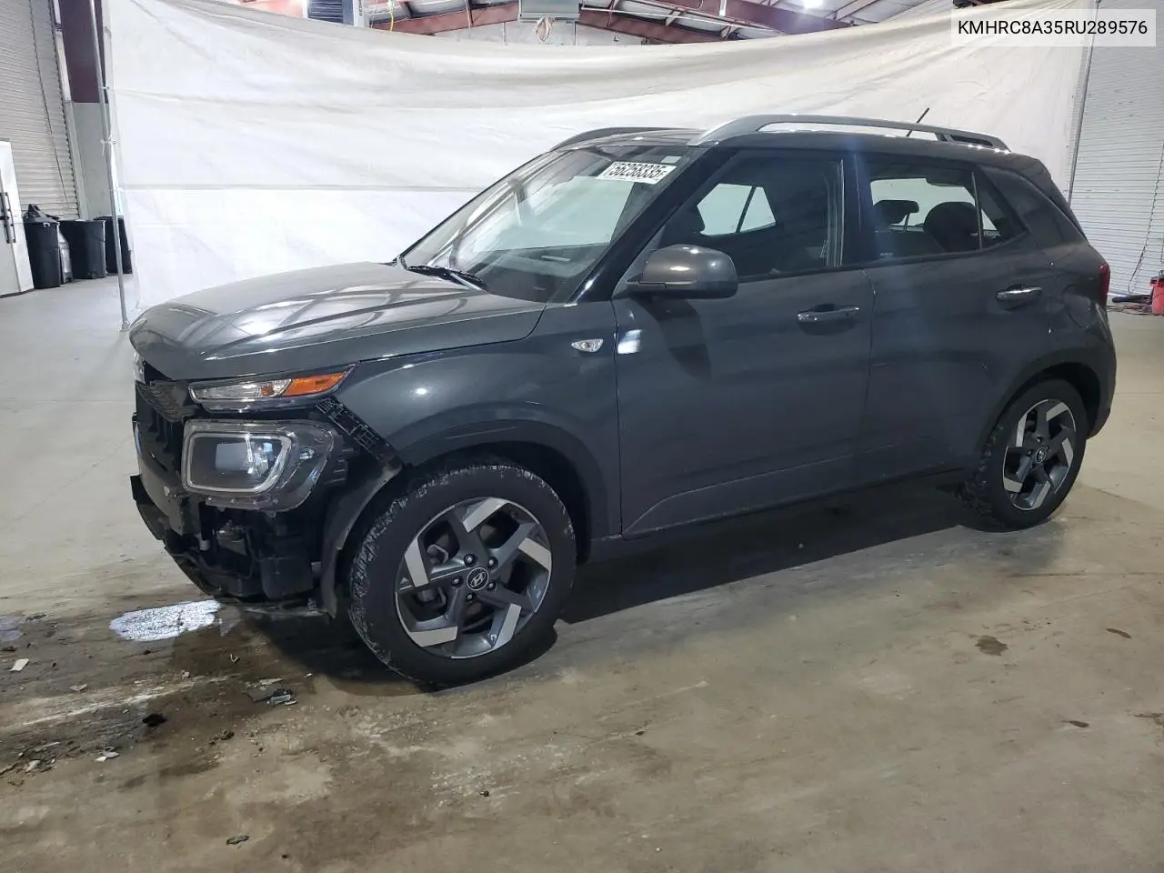 2024 Hyundai Venue Sel VIN: KMHRC8A35RU289576 Lot: 56258335