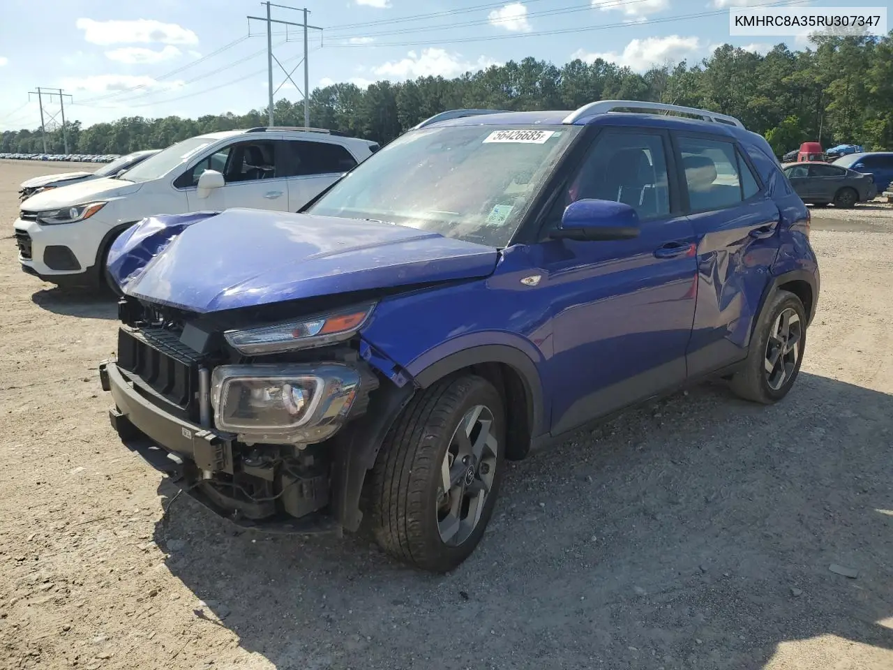 2024 Hyundai Venue Sel VIN: KMHRC8A35RU307347 Lot: 56426685