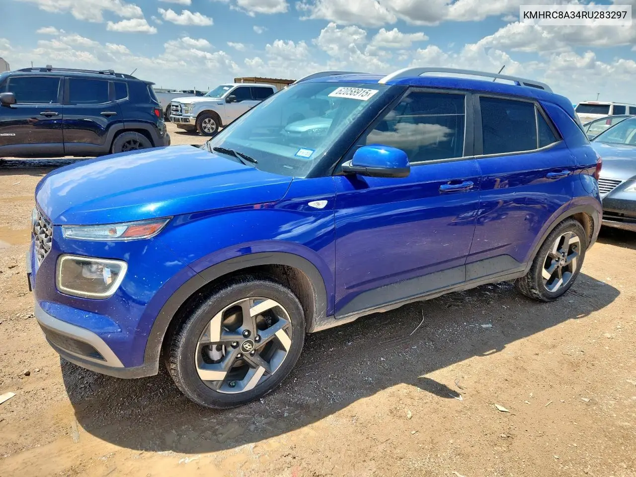 2024 Hyundai Venue Sel VIN: KMHRC8A34RU283297 Lot: 62058915