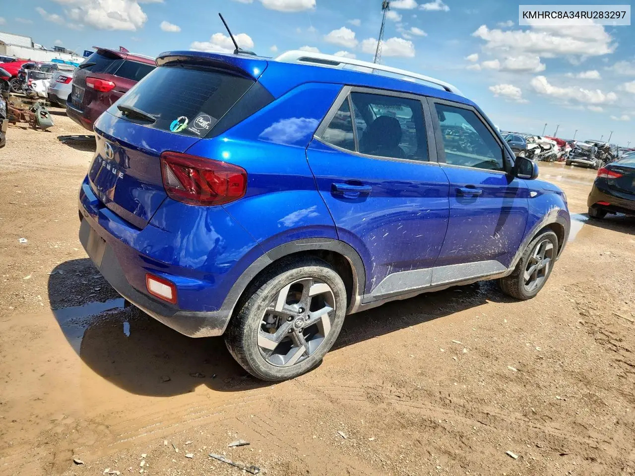 2024 Hyundai Venue Sel VIN: KMHRC8A34RU283297 Lot: 62058915