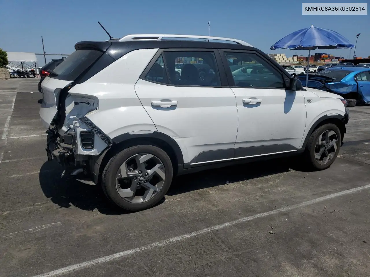 2024 Hyundai Venue Sel VIN: KMHRC8A36RU302514 Lot: 62407895