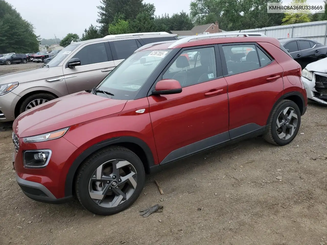 2024 Hyundai Venue Sel VIN: KMHRC8A36RU338669 Lot: 62567855