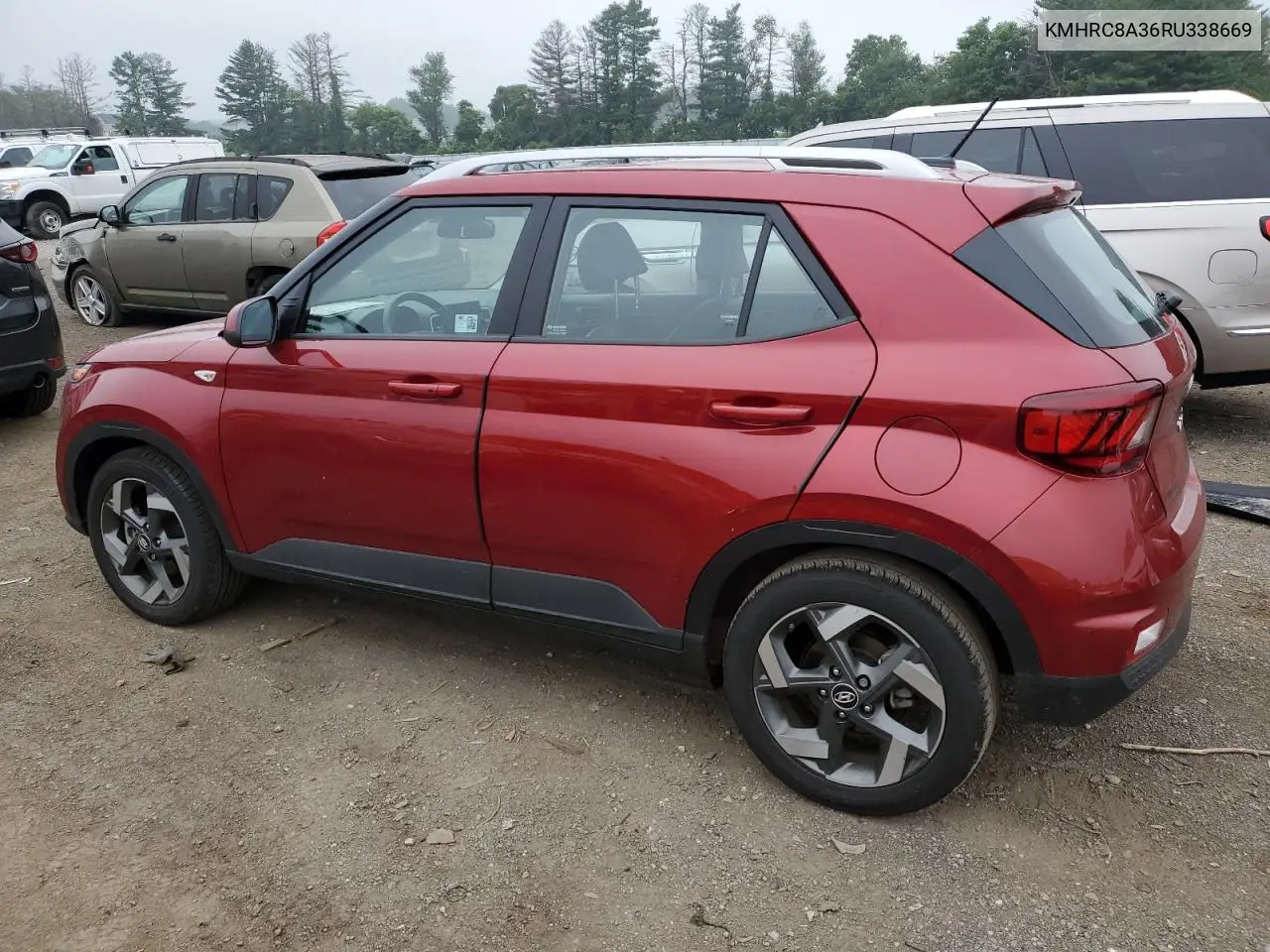2024 Hyundai Venue Sel VIN: KMHRC8A36RU338669 Lot: 62567855