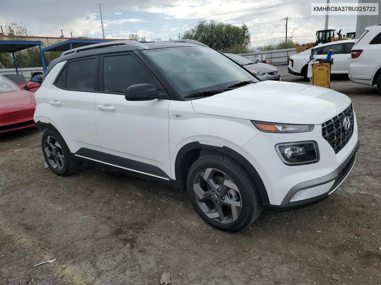 2024 Hyundai Venue Sel VIN: KMHRC8A37RU325722 Lot: 63256585
