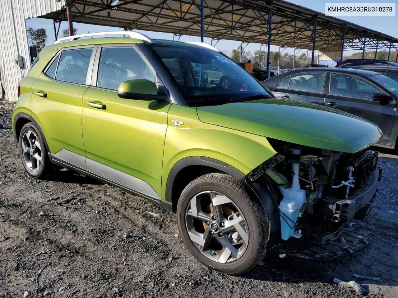 2024 Hyundai Venue Sel VIN: KMHRC8A35RU310278 Lot: 87912835