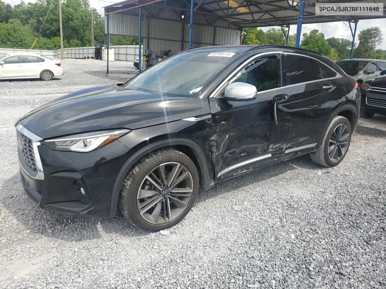 2024 Infiniti Qx55 Luxe VIN: 3PCAJ5JR7RF111848 Lot: 60298415