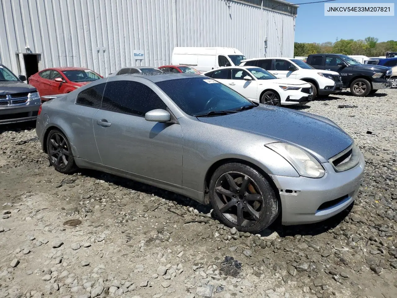 2003 Infiniti G35 VIN: JNKCV54E33M207821 Lot: 54410365
