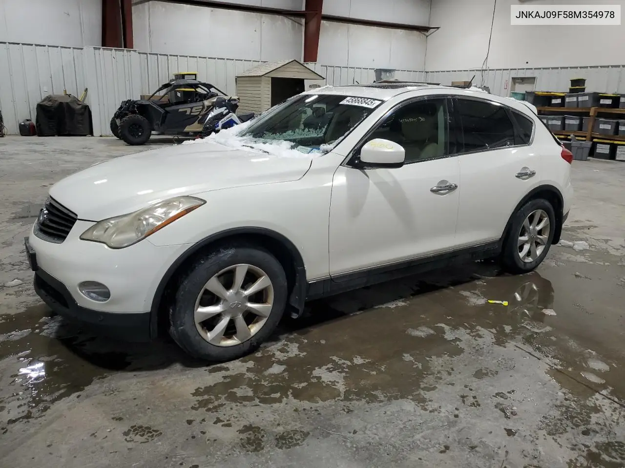 2008 Infiniti Ex35 Base VIN: JNKAJ09F58M354978 Lot: 45868845