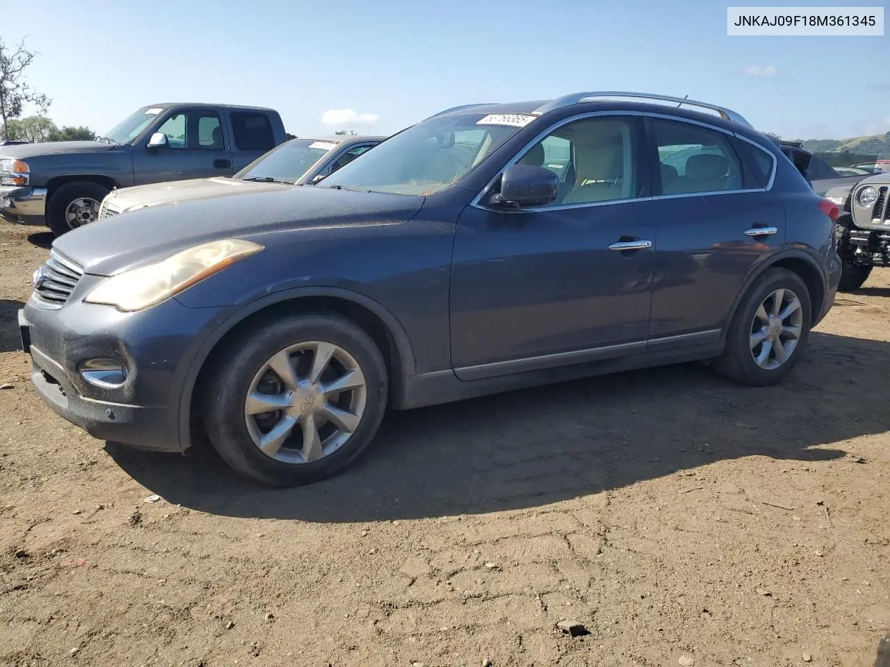 2008 Infiniti Ex35 Base VIN: JNKAJ09F18M361345 Lot: 53766365