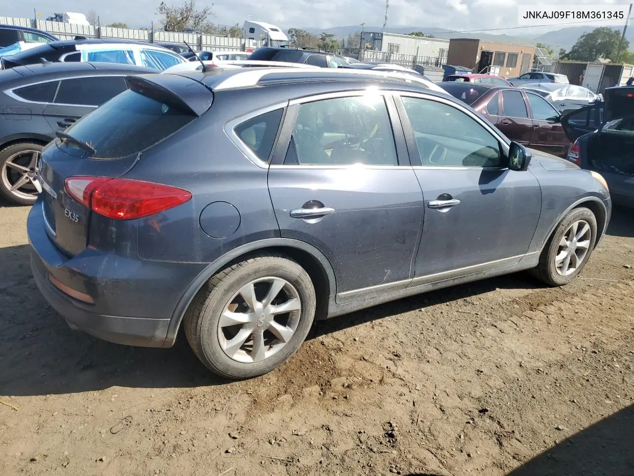 2008 Infiniti Ex35 Base VIN: JNKAJ09F18M361345 Lot: 53766365