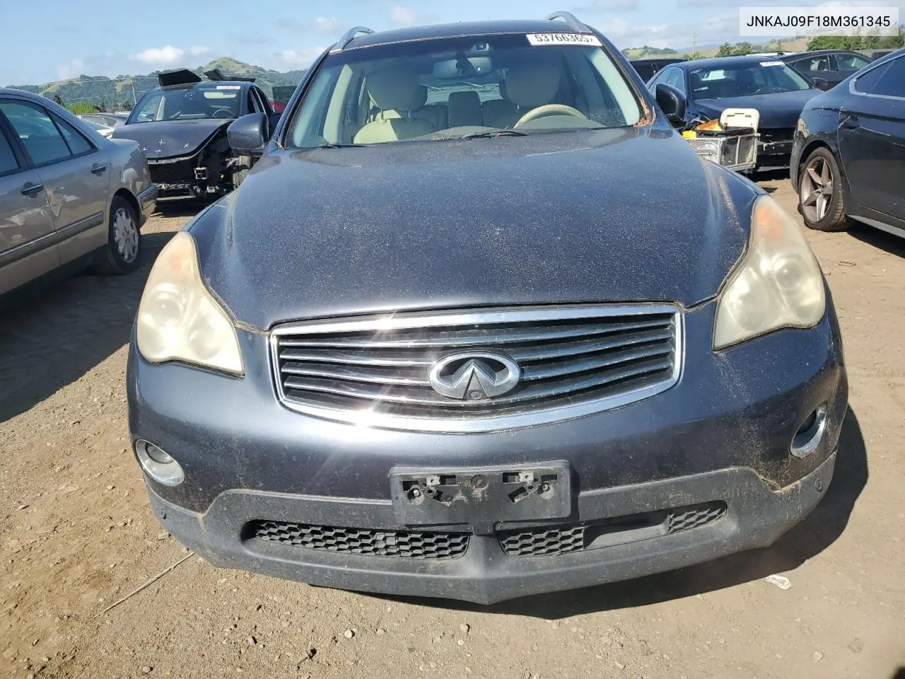 2008 Infiniti Ex35 Base VIN: JNKAJ09F18M361345 Lot: 53766365