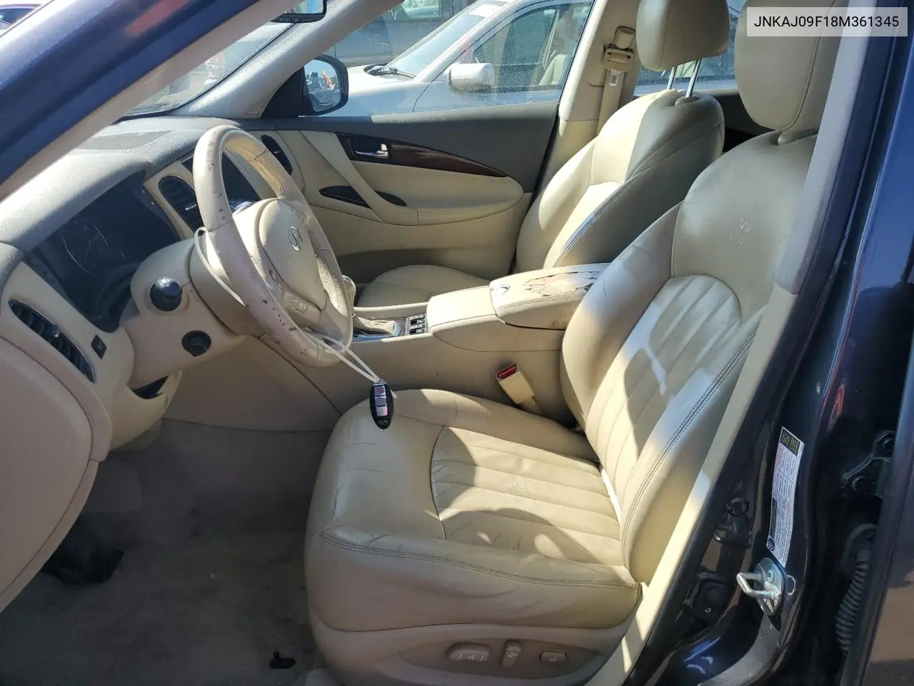 2008 Infiniti Ex35 Base VIN: JNKAJ09F18M361345 Lot: 53766365