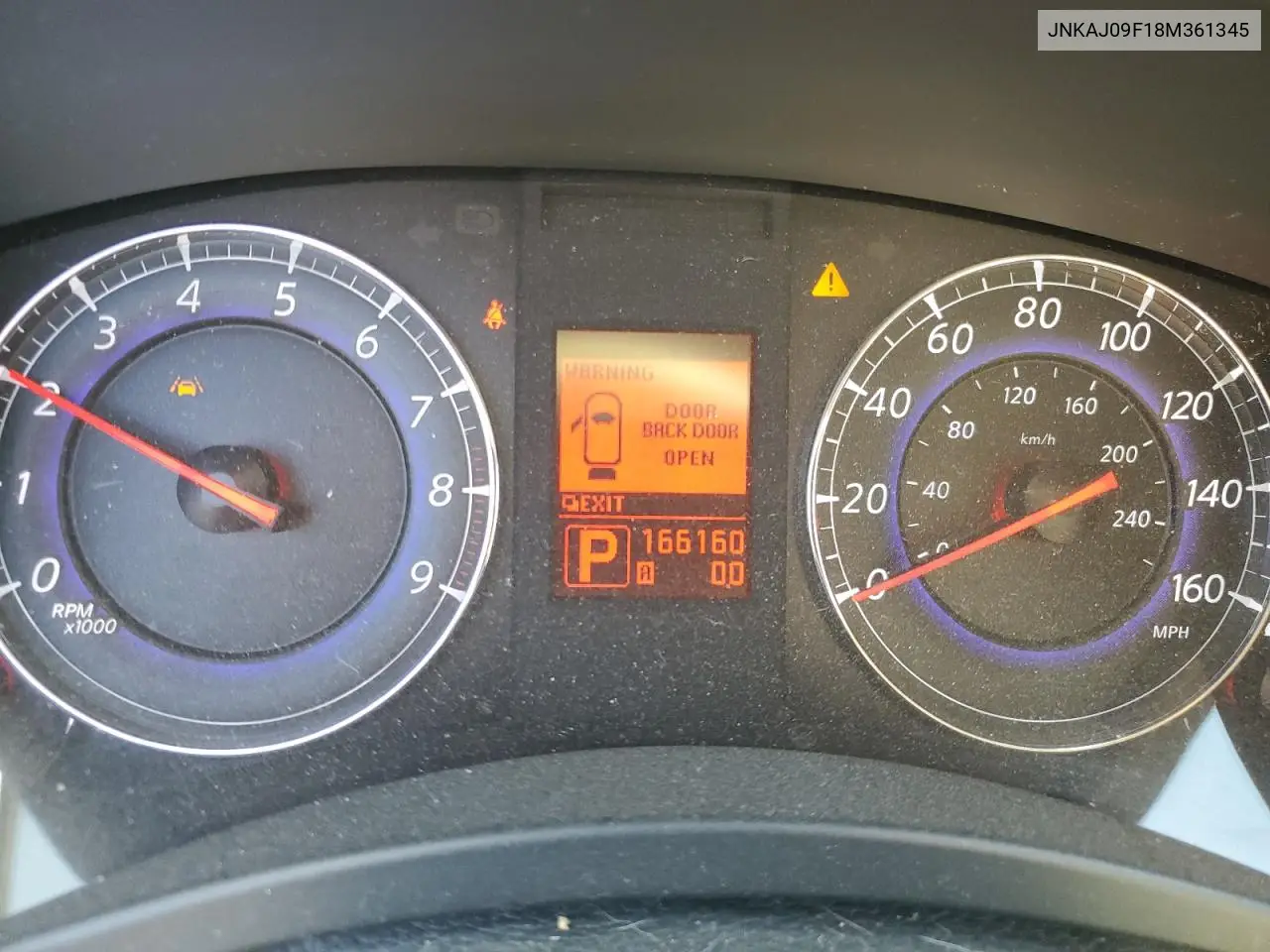 2008 Infiniti Ex35 Base VIN: JNKAJ09F18M361345 Lot: 53766365