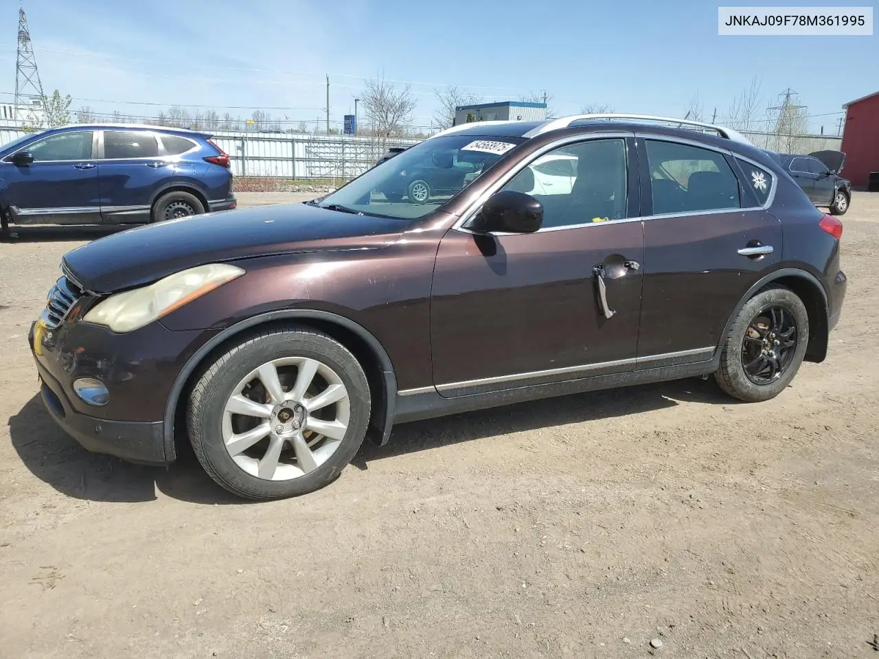 2008 Infiniti Ex35 Base VIN: JNKAJ09F78M361995 Lot: 54568975