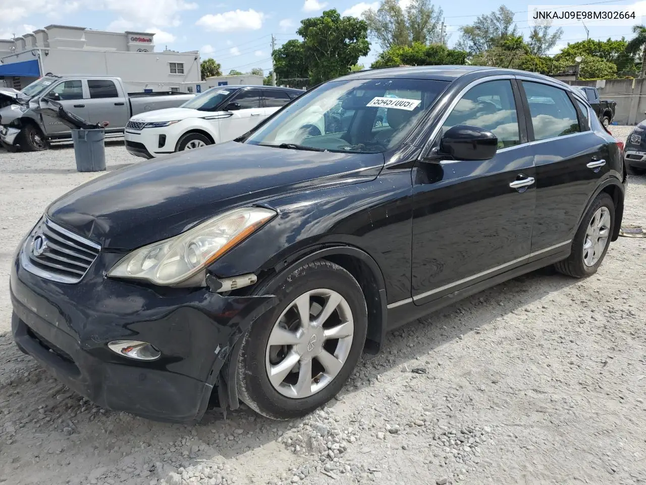 2008 Infiniti Ex35 Base VIN: JNKAJ09E98M302664 Lot: 55457005