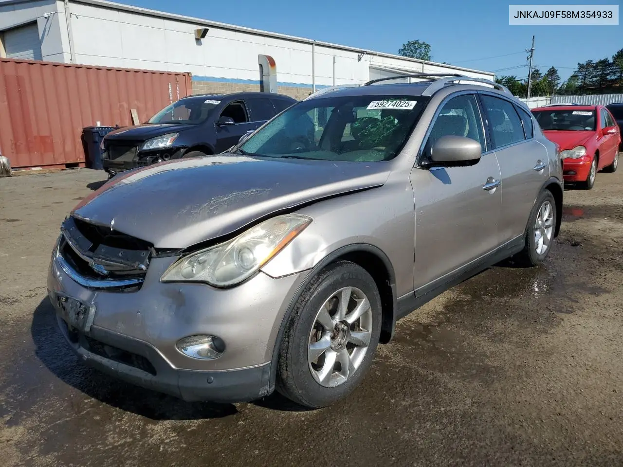 2008 Infiniti Ex35 Base VIN: JNKAJ09F58M354933 Lot: 59274025