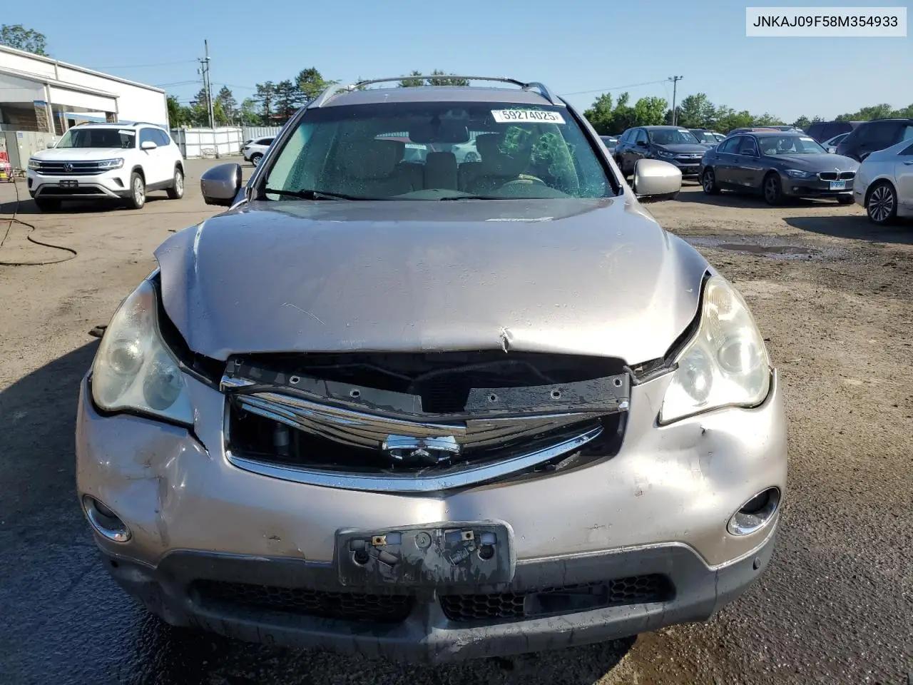 2008 Infiniti Ex35 Base VIN: JNKAJ09F58M354933 Lot: 59274025