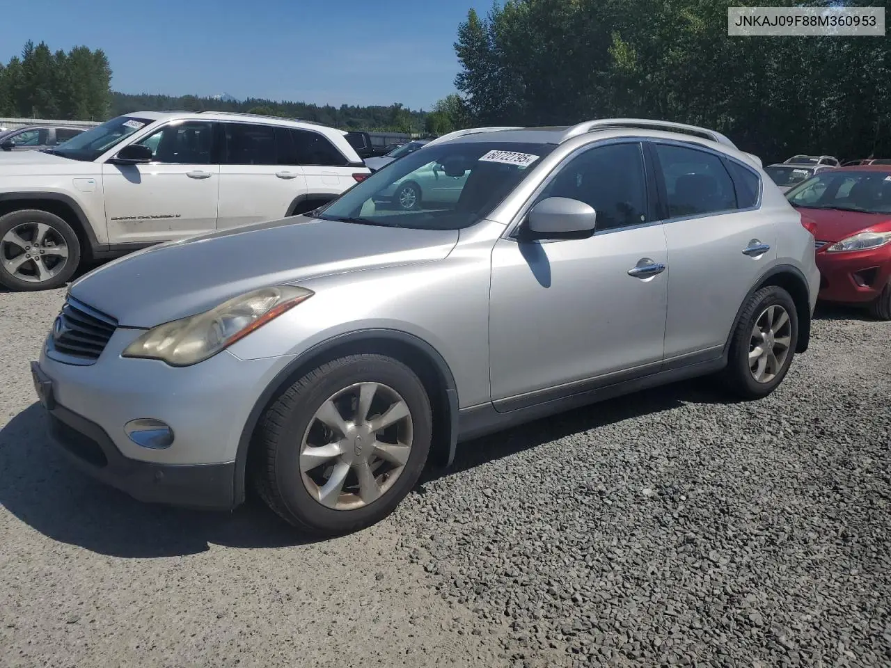 2008 Infiniti Ex35 Base VIN: JNKAJ09F88M360953 Lot: 60722795