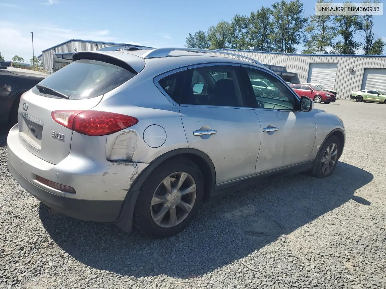 2008 Infiniti Ex35 Base VIN: JNKAJ09F88M360953 Lot: 60722795