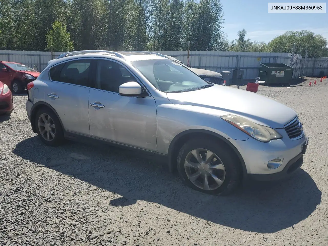 2008 Infiniti Ex35 Base VIN: JNKAJ09F88M360953 Lot: 60722795