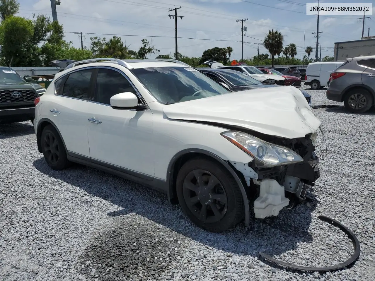 2008 Infiniti Ex35 Base VIN: JNKAJ09F88M362072 Lot: 60982565