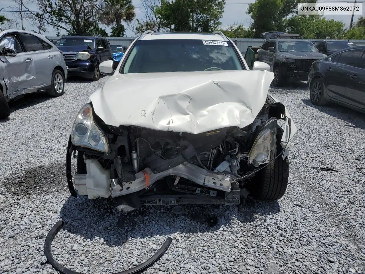 2008 Infiniti Ex35 Base VIN: JNKAJ09F88M362072 Lot: 60982565