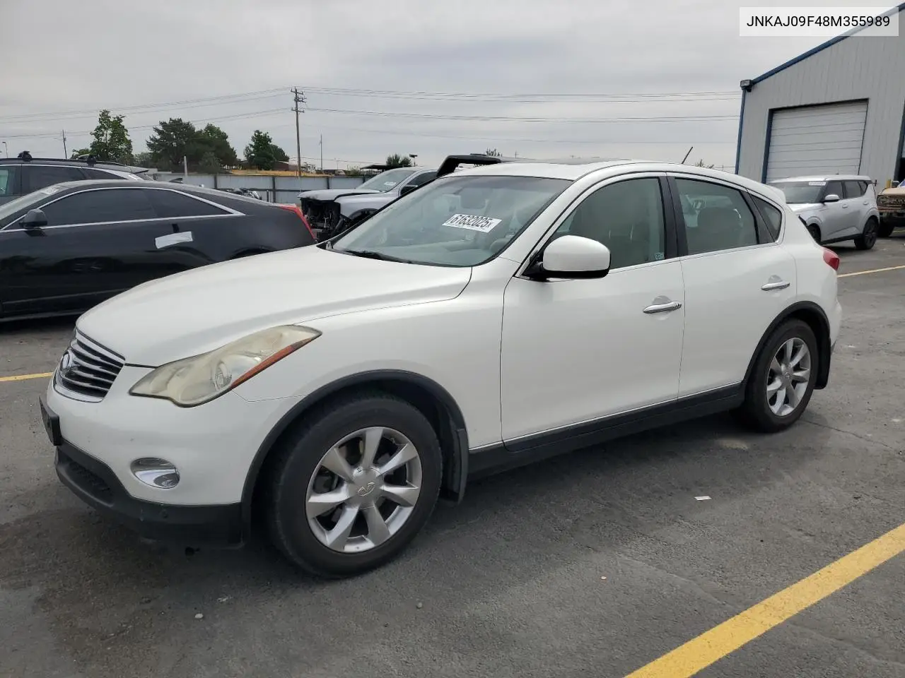 2008 Infiniti Ex35 Base VIN: JNKAJ09F48M355989 Lot: 61632025
