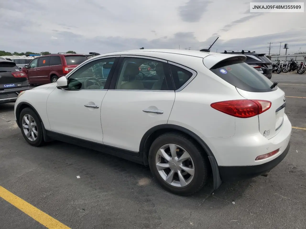 2008 Infiniti Ex35 Base VIN: JNKAJ09F48M355989 Lot: 61632025