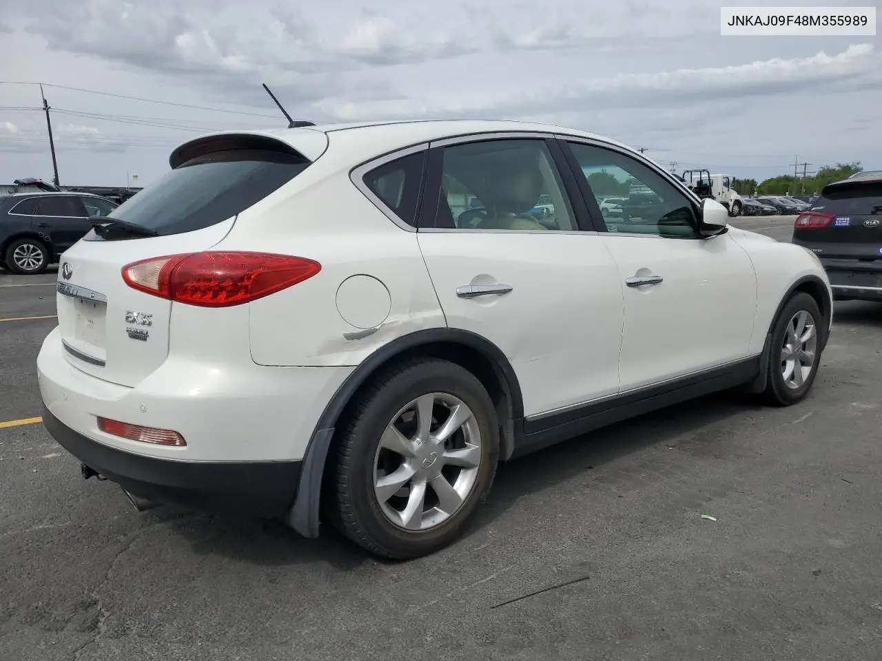 2008 Infiniti Ex35 Base VIN: JNKAJ09F48M355989 Lot: 61632025