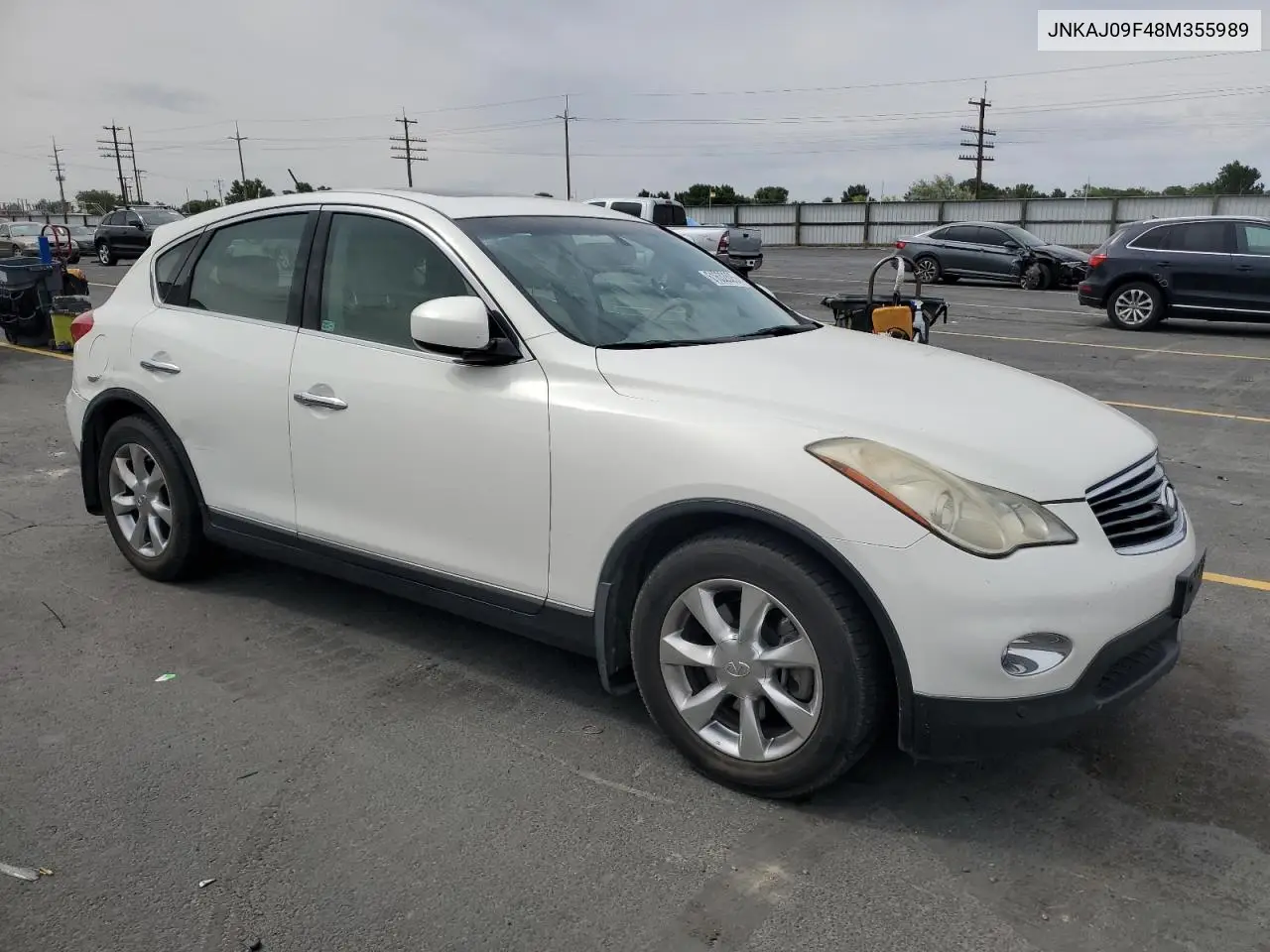 2008 Infiniti Ex35 Base VIN: JNKAJ09F48M355989 Lot: 61632025