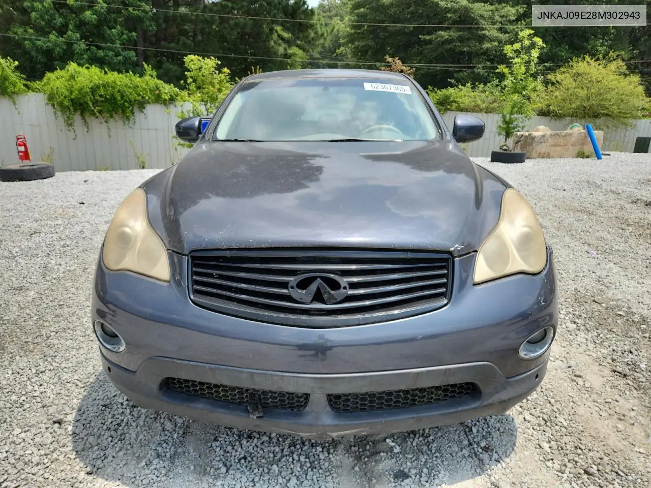 2008 Infiniti Ex35 Base VIN: JNKAJ09E28M302943 Lot: 62367365