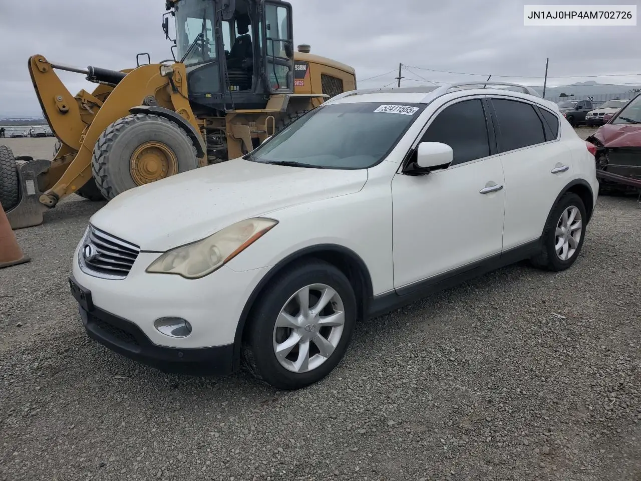 2010 Infiniti Ex35 Base VIN: JN1AJ0HP4AM702726 Lot: 52411555