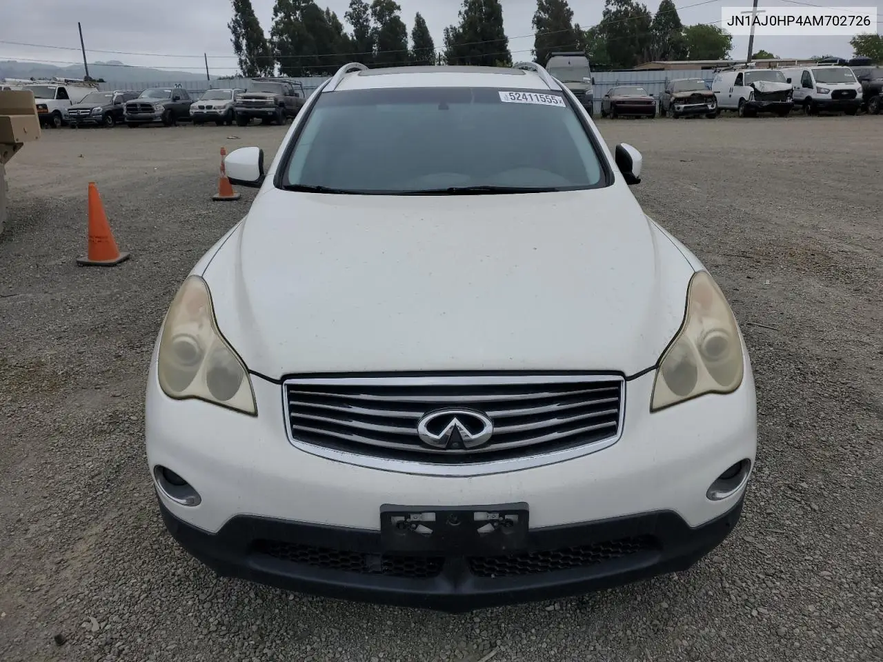2010 Infiniti Ex35 Base VIN: JN1AJ0HP4AM702726 Lot: 52411555