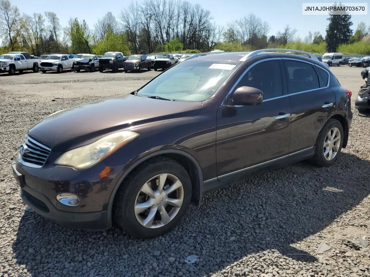 2010 Infiniti Ex35 Base VIN: JN1AJ0HP8AM703670 Lot: 53206415