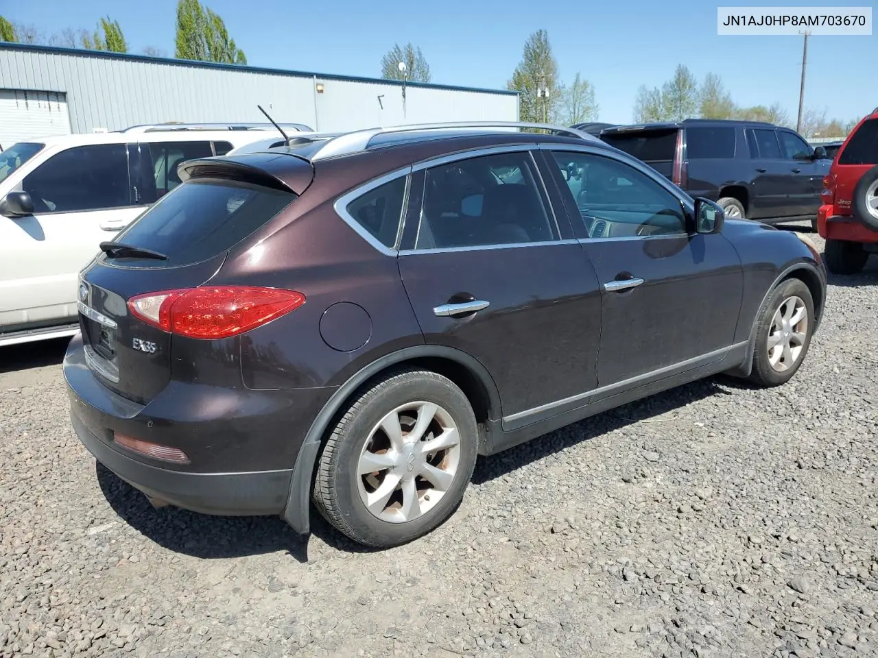 2010 Infiniti Ex35 Base VIN: JN1AJ0HP8AM703670 Lot: 53206415
